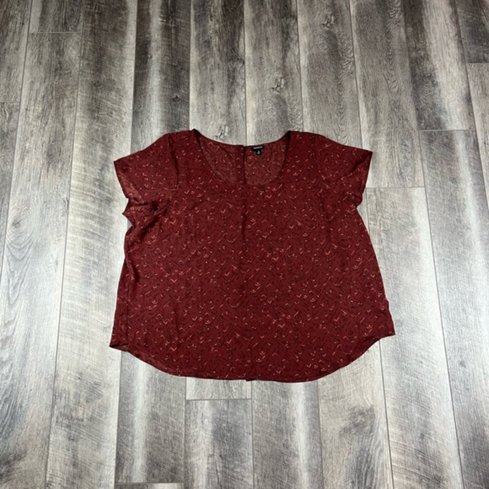 Torrid‎ Brown Print Blouse